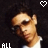 six pixelated images showing a person with dark hair and glasses, wearing a white shirt against a black background, with heart symbols above each image