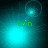 Animated teal background with shifting light effects and green text 'Erin' positioned below a central glowing circle.