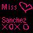 Pixelated static buddy icon with pink text and symbols on dark background