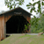 A pixelated static image shows a dark arched tunnel entrance with brown stone walls, green foliage above and around, and a light ground surface.