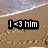 Beach scene with heart drawn in sand, overlaid text fragments including 'I <3 him', 'we went and found names in', '4 a walk', 'so now I know was meant to be'.