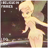 Pixelated image of a fairy character with blonde hair and wings, wearing a light-colored dress, standing against a dark background with text overlays.