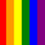 Seven vertical stripes of solid color from left to right: red, orange, yellow, green, blue, purple, and a thin dark magenta stripe.