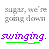 Pixelated static image with gray text at top, purple text below it, and a green underline beneath the purple text on white background.