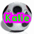 A soccer ball icon with green text on pink backgrounds; top-left shows 'Katie', top-right shows '99', bottom-left shows 'Howell Spirit'.