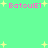Pixelated green background with scattered yellow stars and pink text reading 'BatouIE1' in four locations.