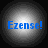 Four circular icons display the text 'Ezense!' in blue pixelated font against a gradient background with varying brightness levels.