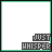 identical square with white backgrounds and green borders, each containing the text "JUST WHISPER" in gray pixelated letters