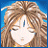 A pixelated anime-style character with long brown hair and closed eyes on a blue background, next to text reading "Anime IM" and "com" on black backgrounds in a contact sheet layout.