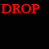 Animated text display with red, orange, and yellow words on black background showing 'DROP IT LIKE IT'S HOT' in multiple configurations.