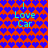 A static digital image with a repeating pattern of blue hearts on red background, featuring four identical text blocks reading "I Love Car" in cyan. The text appears at top-left, top-right, bottom-left, and bottom-right positions.