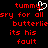 Red pixelated text on black background with a white heart-shaped cursor overlay, displaying repeated phrases and partial words.