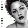 Black-and-white portrait of a person with short hair and dark lipstick, displayed in four showing checkbox state changes