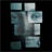 Pixelated static image of a figure composed of blue and gray square blocks against black background.