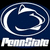 Blue oval-shaped icon with white swirling lines forming a stylized 'N' and 'P' over a dark blue background, with 'Penn State' text below.