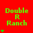 Green text 'Double R Ranch' on red background with green plus signs varying in quantity per