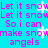 Pixelated cyan background with repeating pink text and white snowflakes, animated to cycle through visible snowflake positions.
