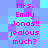 Pixelated text on a blue-purple background with pink text reading Mrs. Emily Jonas!! jealous much? repeated twice