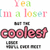 A colorful pixelated text-based image with layered phrases in varying fonts and colors, featuring 'Yea', 'I'm a loser', 'but the coolest' on white background.
