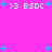 A static image with a bright pink background featuring cyan text and star symbols scattered throughout.
