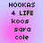 Pixelated text on a pink-to-purple gradient background with four identical vertical text blocks.