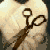 Animated contact sheet of a heart-shaped icon with scissors cutting through it, displaying sequential text phrases across frames.