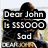 A four- of pixelated text overlays on a beach scene with a person in a dark robe, displaying sequential text changes