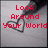Two side-by-side show a hand holding scissors cutting a heart shape from paper, with red text changing between 'Look Around Your World' and 'Pretty Baby'