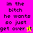 Pixelated text on four colored with two star symbols, each displaying identical black text except for one star's color change
