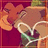 Pixelated image with pink and orange floral elements on left, white heart-shaped lines, and 'true love' text in bright pink letters on black background.
