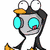 Six pixelated cartoon characters in a : gray robot with blue eyes, purple alien, Spider-Man on web, pink pig, black alien with green mouth, red character with large goggles