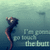 A split-screen animated icon with a pixelated underwater scene on the left and bold cyan text on pink background on the right.
