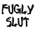 Static black-and-white pixelated text icon with two lines of stylized lowercase letters on a white background.