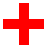 A 2x2 contact sheet of a disaster relief support icon featuring a red cross, 'support' text, and 'disaster relief' text across three sampled frames with gray background transparency.