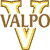 Static pixel art icon featuring stylized golden numerals '77' above bold brown text 'VALPO' with a golden 'V' below on white background.