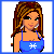 Pixel art of a woman in blue outfit with white snowflake, showing full body, torso, feet, and head views with text "BiG FLiRT"