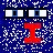 Blue background with white speckles, red text "I" and "you", a red heart symbol, and two black-and-white eye icons at the top.