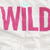 Pink 'WILD' text on light background with green and orange pixelated overlays in different frames.