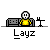 Pixel art character in yellow shirt sits on gray couch with small table, displaying multiple speech bubbles with text like 'CAN', 'SOMEONE', 'FIX THE', 'TITLE', 'I CANT', 'REACH' across frames.