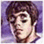 Pixelated image of a person with short brown hair and closed eyes on left, next to football player in helmet on right, below text reading YEAH BRADY QUINN ROCKS! AND ALL THE WAY!