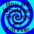 Four identical display blue spiral backgrounds with black text reading "Boy are Whatever Friends are Forever" in a pixelated font