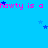 A static image with a bright blue background featuring repeated pink text and scattered blue stars.