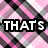 Pixelated plaid background with pink, gray, and black diamonds overlaid by bold white text in black-outlined boxes.