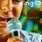 A pixelated animated icon shows a person holding a microphone with green and blue background, displaying text 'zing©' at top and 'zoc. ebon' at bottom across frames.