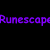 Static image with purple text on black background reading 'Runescape is the best game in the world' and a gray rectangle at bottom right.