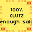 Yellow background with red dotted borders and asterisk motifs, displaying repeated text elements in black pixelated font.