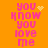 Pixelated text 'you know you love me' in pink on orange background with animated heart and sparkle effects.