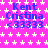 A static image with a bright pink background covered in white stars, displaying repeated blue text "Kent Cristina <33333" across the visible area.
