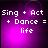 Four identical pixelated display white text on a purple gradient background with subtle light effects