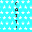 A static image with a cyan background patterned with white stars, featuring three vertical of black text reading "CAIT!" in pixelated font